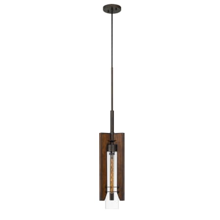 A large image of the Cal Lighting FX-3690-1 Pine / Iron