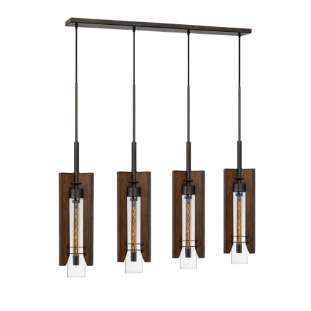 A large image of the Cal Lighting FX-3690-4 Pine / Iron