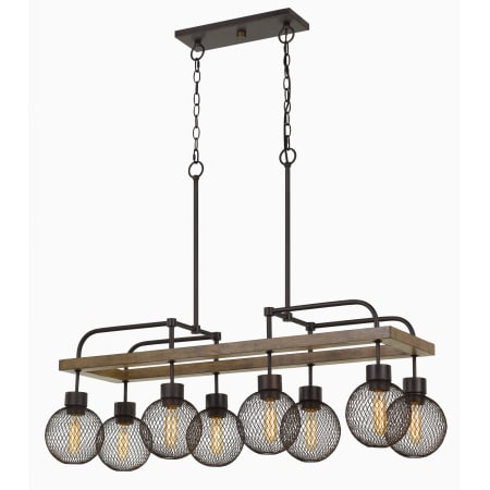 A large image of the Cal Lighting FX-3695-8 Pine / Iron