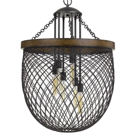A large image of the Cal Lighting FX-3718-6 Bronze / Wood