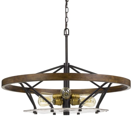 A large image of the Cal Lighting FX-3721-6 Bronze / Wood