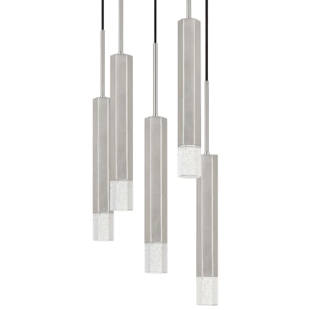 A large image of the Cal Lighting FX-3723-5P Brushed Steel