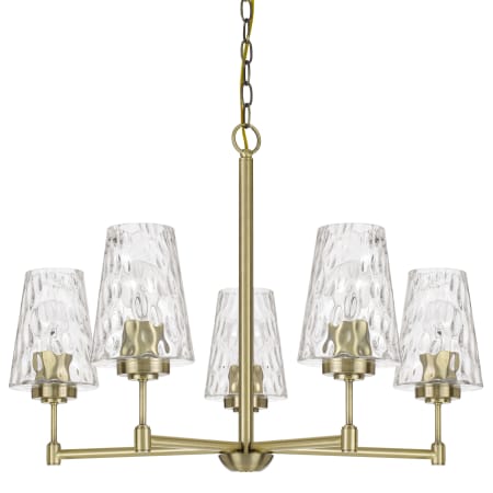 A large image of the Cal Lighting FX-3749-5 Antique Brass