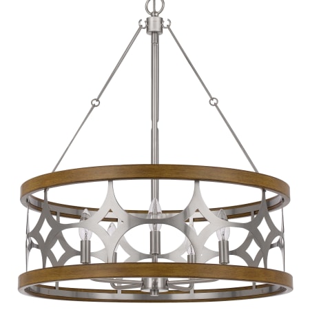 A large image of the Cal Lighting FX-3768-5 Brushed Steel