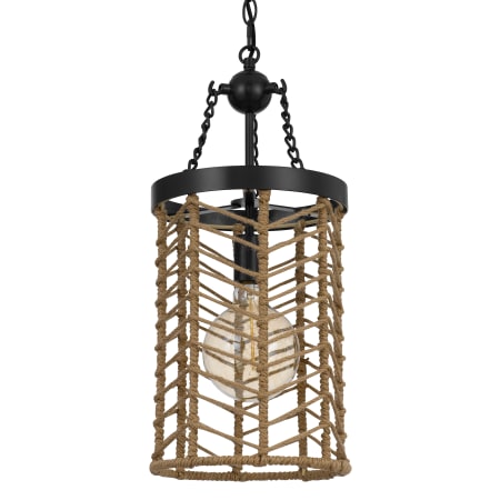 A large image of the Cal Lighting FX-3806-1 Burlap / Black