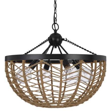 A large image of the Cal Lighting FX-3806-4 Burlap / Black