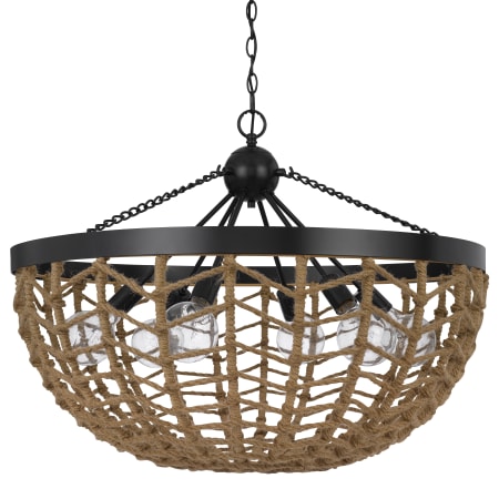 A large image of the Cal Lighting FX-3806-6 Burlap / Black