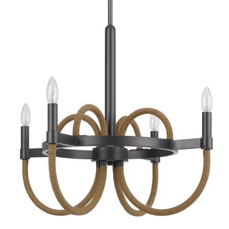 A large image of the Cal Lighting FX-3814-4 Burlap / Charcoal Grey