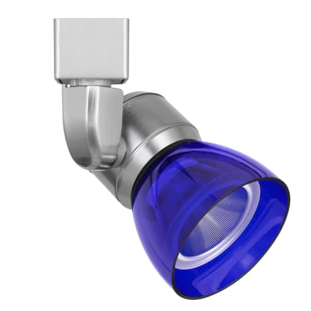 A large image of the Cal Lighting HT-888 Brushed Steel / Clear Blue