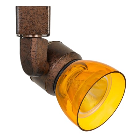 A large image of the Cal Lighting HT-888 Rust / Clear Amber