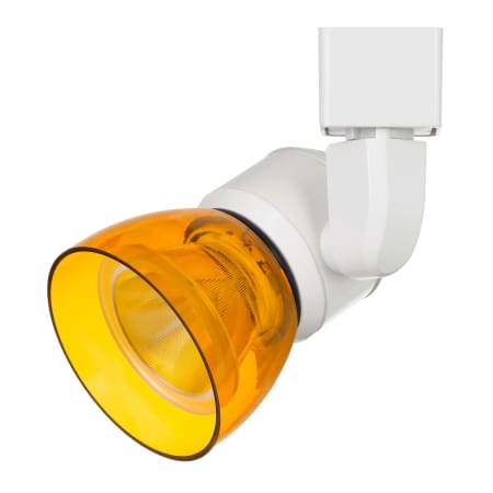 A large image of the Cal Lighting HT-888 White / Clear Amber