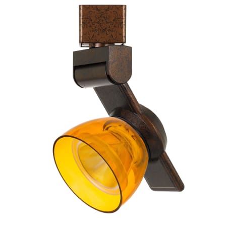 A large image of the Cal Lighting HT-999 Rust / Clear Amber