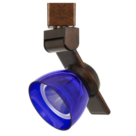 A large image of the Cal Lighting HT-999 Rust / Clear Blue