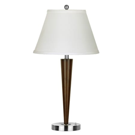 A large image of the Cal Lighting LA-2025NS-1R Brushed Steel / Wood