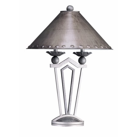 A large image of the Cal Lighting BO-2410 Antique Silver/Brushed Steel