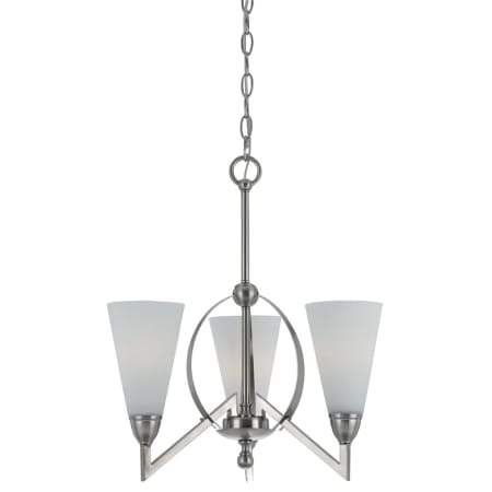 A large image of the Cal Lighting FX-3508/3 Brushed Steel