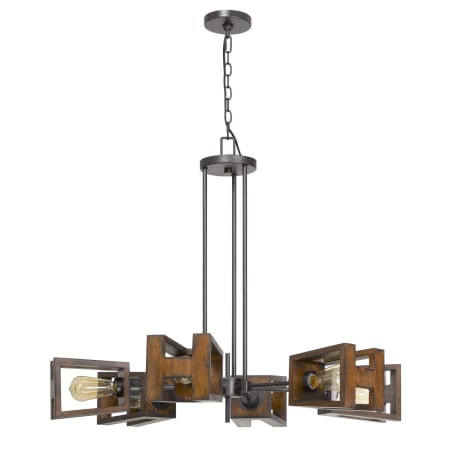 A large image of the Cal Lighting FX-3739-6 Wood / Iron