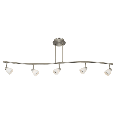 A large image of the Cal Lighting SL-954-5-WH Brushed Steel