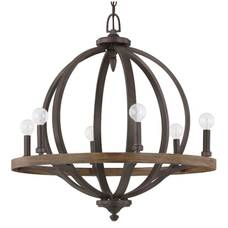 A large image of the Capital Lighting 4906 Iron and Oak