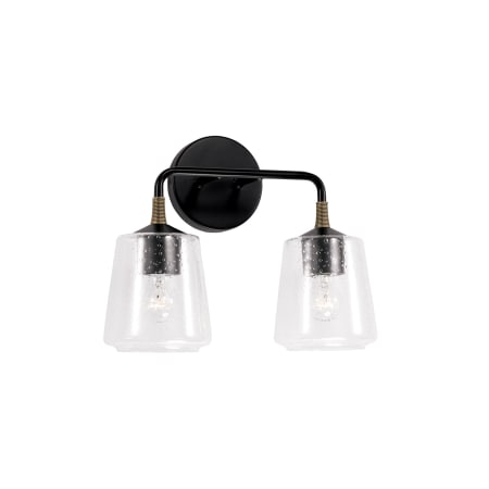 A large image of the Capital Lighting 145621-530 Matte Black with Brass