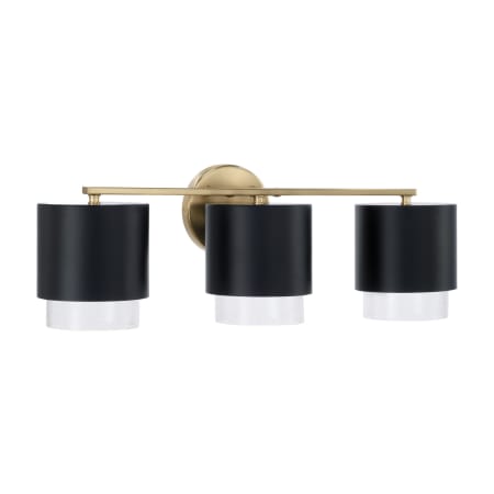 A large image of the Capital Lighting 153031-549 Matte Brass / Black