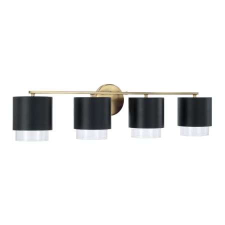 A large image of the Capital Lighting 153041-549 Matte Brass / Black