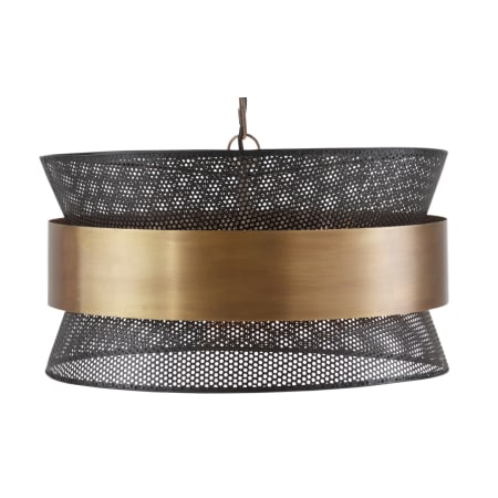 A large image of the Capital Lighting 330447 Patinaed Brass / Black