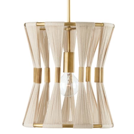 A large image of the Capital Lighting 341111 Bleached Natural Rope / Patinaed Brass
