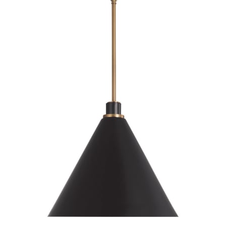 A large image of the Capital Lighting 350112 Aged Brass / Black