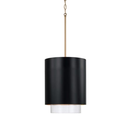 A large image of the Capital Lighting 353011 Matte Brass / Black