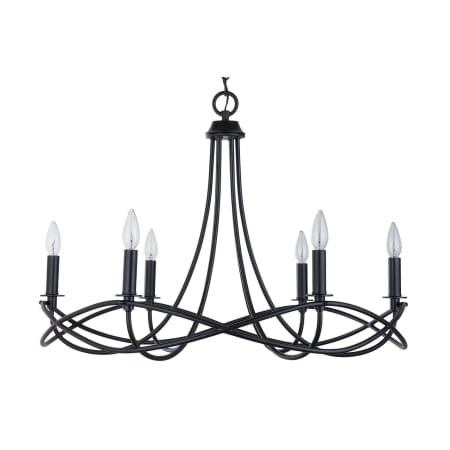 A large image of the Capital Lighting 431661 Matte Black