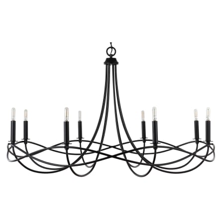 A large image of the Capital Lighting 431681 Matte Black