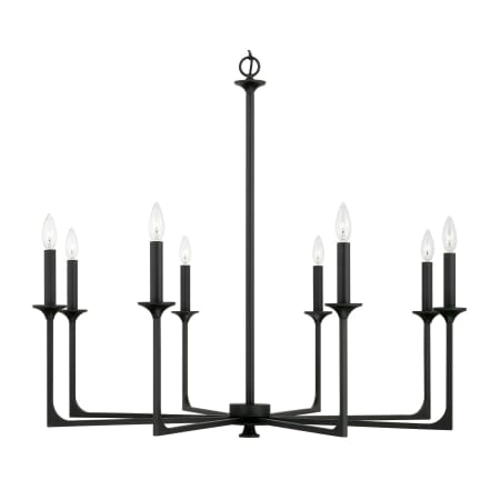 A large image of the Capital Lighting 437381 Black Iron