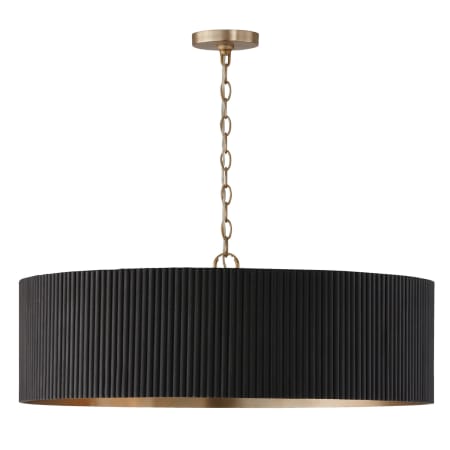 A large image of the Capital Lighting 450741 Black Stain / Matte Brass