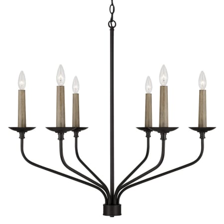 A large image of the Capital Lighting 451561 Matte Black
