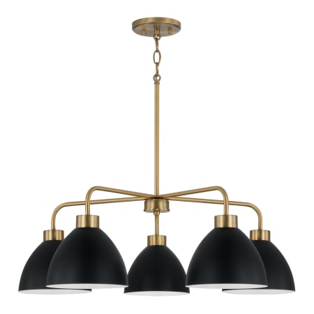 A large image of the Capital Lighting 452051 Aged Brass / Black