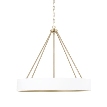 A large image of the Capital Lighting 453041 Matte Brass / White