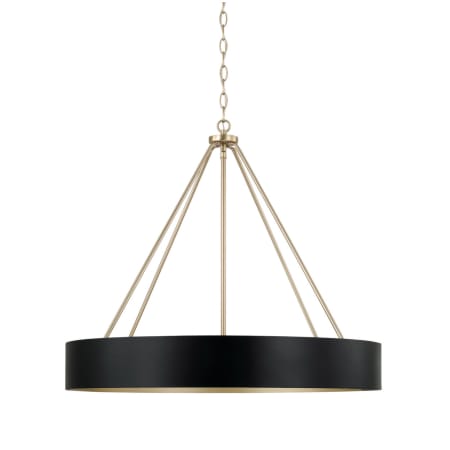 A large image of the Capital Lighting 453041 Matte Brass / Black