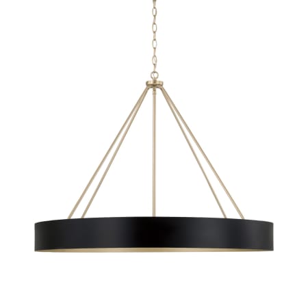 A large image of the Capital Lighting 453061 Matte Brass / Black