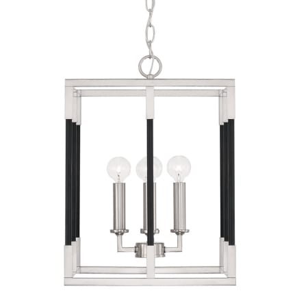 A large image of the Capital Lighting 544741 Polished Nickel / Black