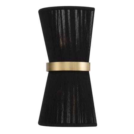 A large image of the Capital Lighting 641221 Black Rope / Patinaed Brass