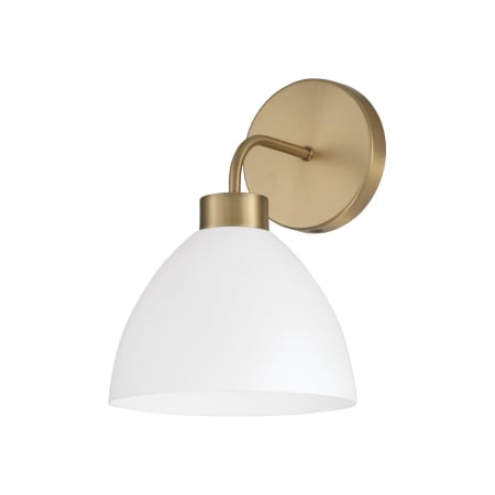 A large image of the Capital Lighting 652011 Aged Brass / White
