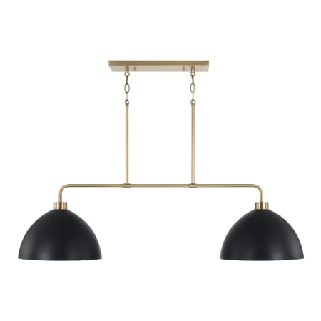 A large image of the Capital Lighting 852021 Aged Brass / Black