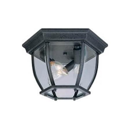 Capital Lighting 9802bk Black Outdoors 3 Light Outdoor Flush A Large Image Of The Capital Lighting 9802 Black