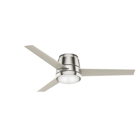 A large image of the Casablanca Commodus 54 LED Low Profile Brushed Nickel