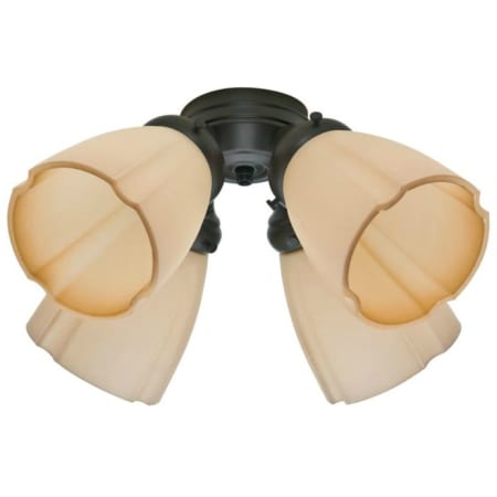 Casablanca 99093 New Bronze 4 Light Medium Base Light Kit with Tea