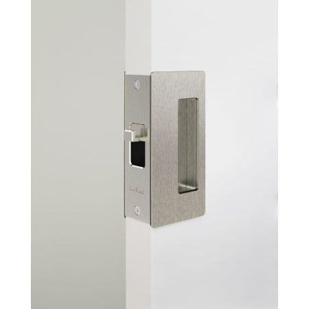 A large image of the Cavilock CL205C-PA-BP-34 Cavilock-CL205C-PA-BP-34-Right Handed Privacy in Satin Nickel