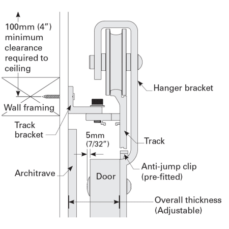 Cavity Sliders TSBS3050N-TSBS001 A large image of the Cavity Sliders TSBS3050N-TSBS001 Cavity Sliders-TSBS3050N-TSBS001-Detailed Bracket Dimensions