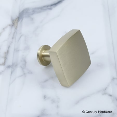 A large image of the Century 10715 Century Hardware-10715-Brass side angle