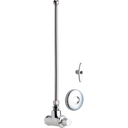 A large image of the Chicago Faucets 1017-AB Chrome
